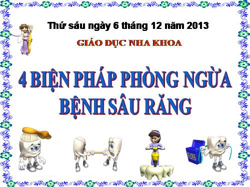 Bốn biện pháp phòng ngừa sâu răng