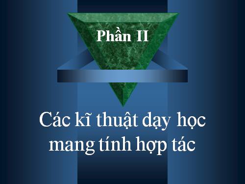 Kỹ thuật dạy học