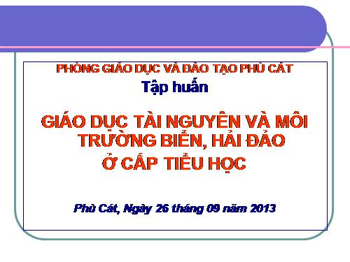 GD TNMT Biển-Hải đảo (NGLL)