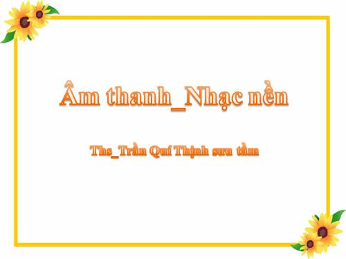 Âm thanh_Nhạc nền