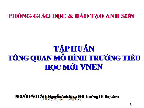 Tổng quan về mô hình VNEN