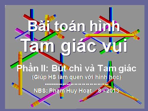 Bài hình tam giác vui Phần II