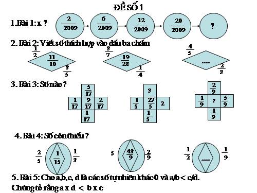 đề kiểm tra lớp 5