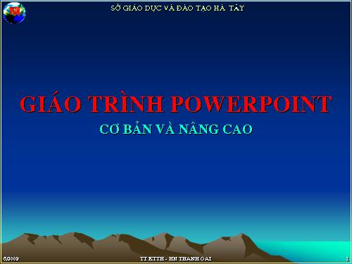 Bài giảng: Power Point