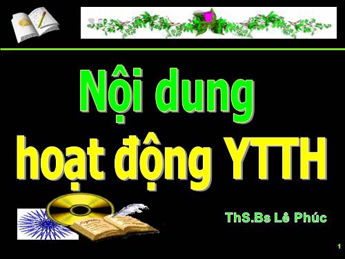 Nội dung hoạt động Y tế trường học