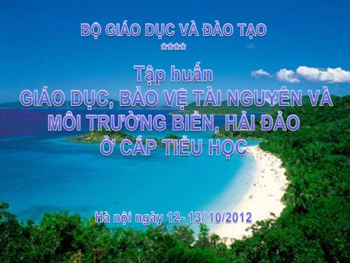 Giao duc bao ve moi truong bien dao.