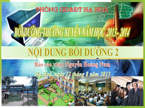 Bải giảng nội dung 2 BDTX 2013