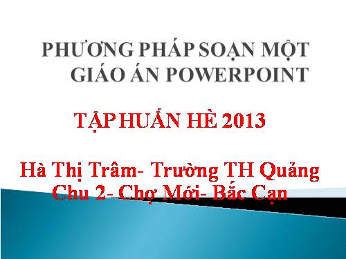 Lí thuyết hè 2013