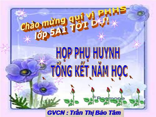 HỌP PHỤ HUYNH CUỐI NĂM