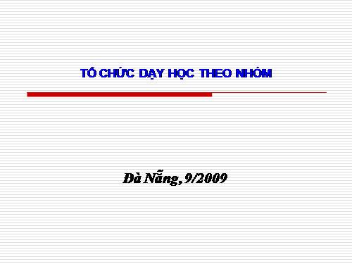 Day hoc nhom