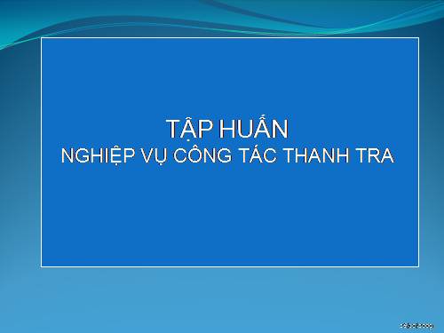 TAP HUAN THANH TRA