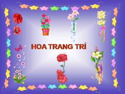 Hình động trang trí các loại hoa đẹp nhất