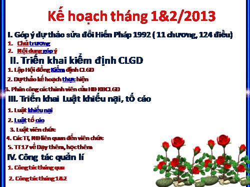 Họp tháng 1