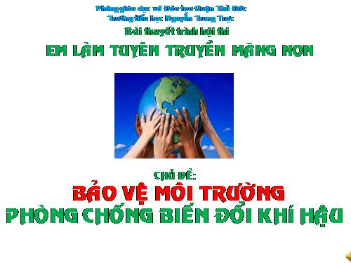 chuyen đề môi trường