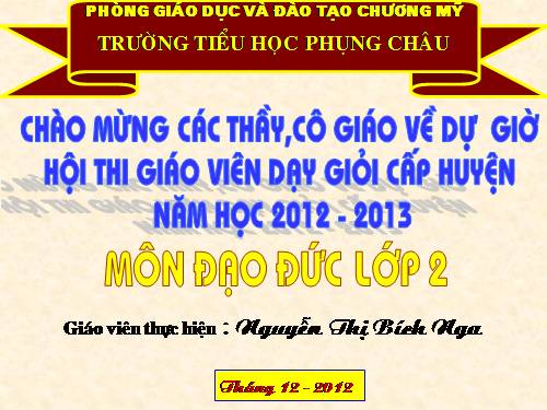 Đạo đức lớp 2