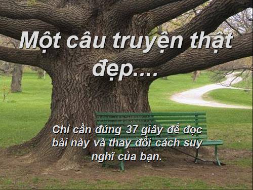 Một câu chuyện thật đẹp