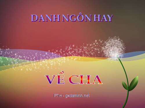 Danh ngôn hay về cha