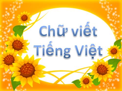 Chữ viết tiếng Việt