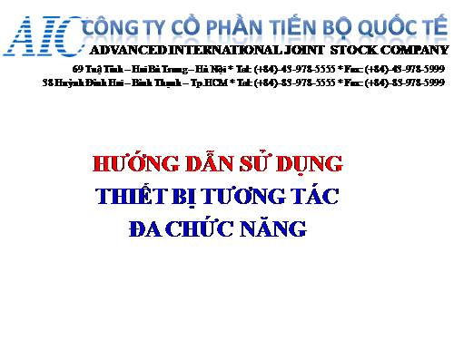 Hướng dẫn sử dụng Hi-Teach