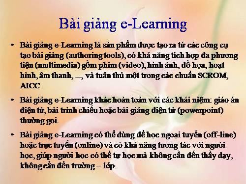 Huong dan thiet ke bai giang Elearning