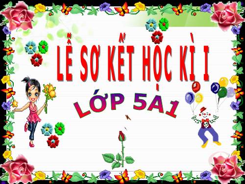 lễ sơ kết học kì 1