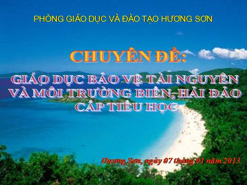 Chuyen de Biển Hải đảo