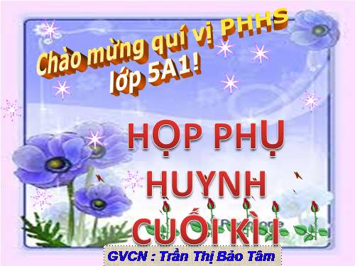 HỌP PHỤ HUYNH HKI - HAY LẮM!