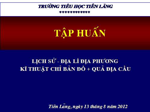 LICH SU