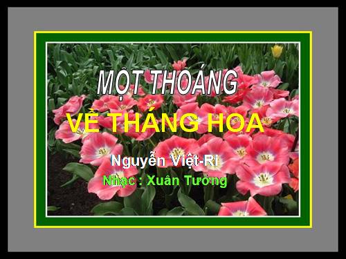 Tháng hoa dâng mẹ