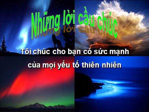 Những lời cầu chúc