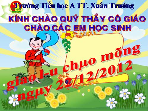 Giao lưu chào mừng ngày 22/12