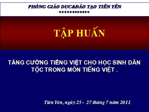 DAY  TANG CUONG TV