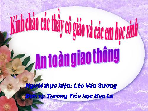 Bài giảng ATGT lớp 5-Bài 4