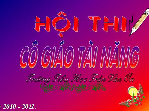 hội thi cô giáo tài năng