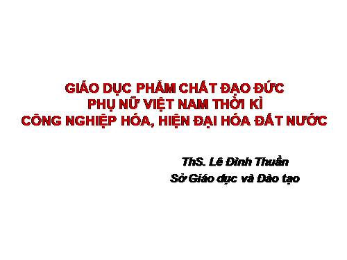 Tập huấn về Phụ nữ năm 2012