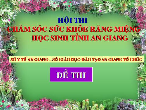 ĐỀ THI RUNG CHUÔNG VÀNG CSSKRM TIỂU HỌC