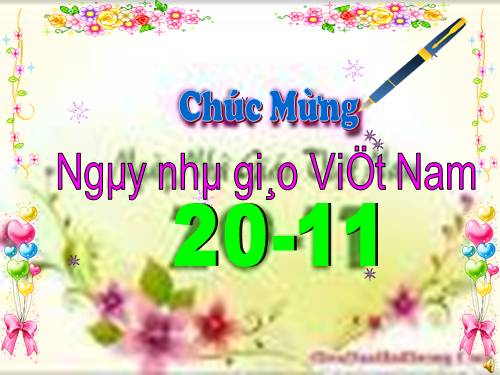 chúc mừng 20-11