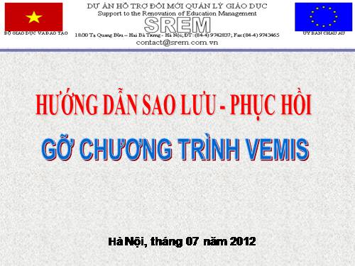 HD Sao lu phuc hoi. VEMIS