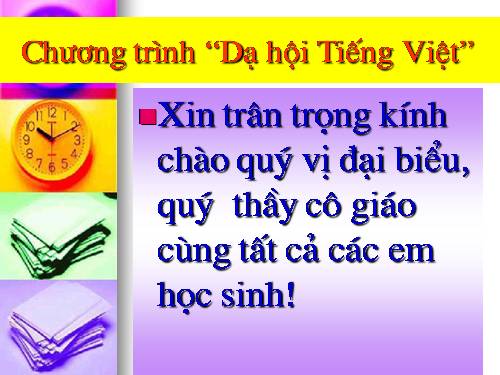 chương trình ngoại khoá "Dạ hội Tiếng Việt"