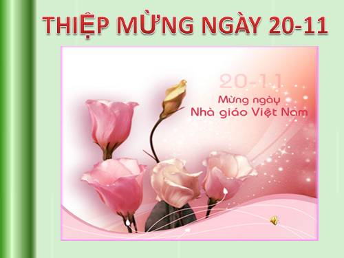 Thiệp chúc mùng ngày 20/11