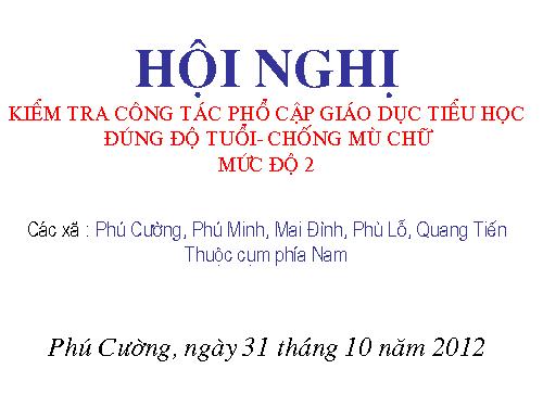 PHONG HOI NGHI CHONG MU CHU