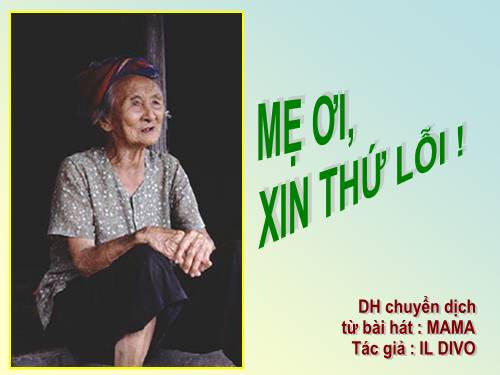 Mẹ ơi: Xin thứ lỗi