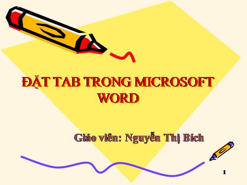 Đạt Tab trong Word