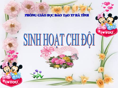 Sinh hoạt chi đội chủ đề 20/10