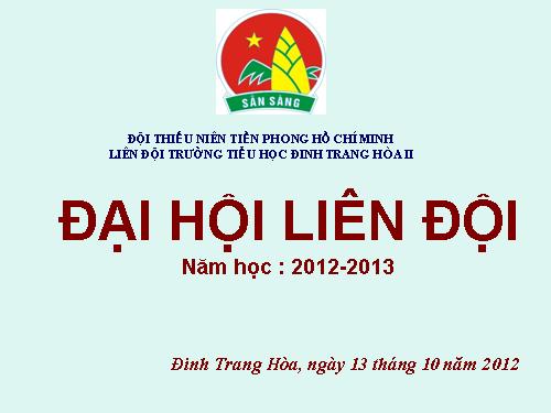 Phông đại hội Liên đội