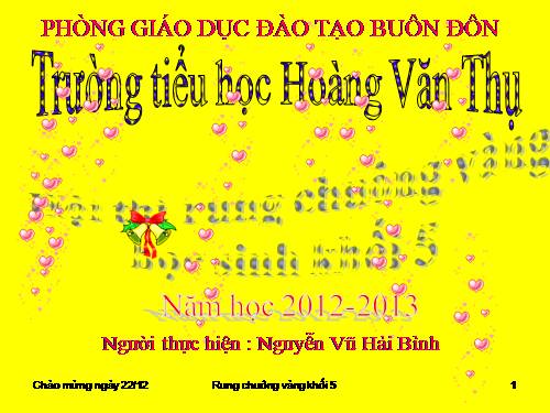 Rung chuông vàng khôi 5