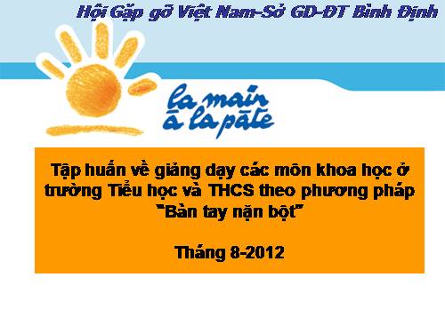 PP BÀN TAY NẶN BỘT