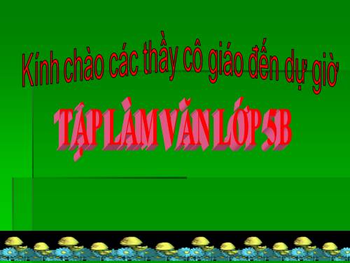 Tập làm văn Luyện tập tả cảnh