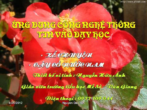 Tập đọc Cây cỏ nứơc Nam