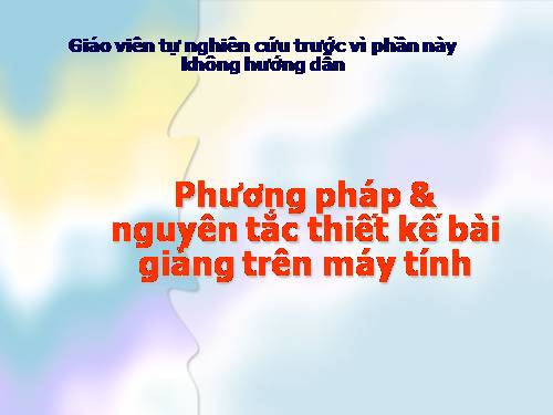 Luu y khi thiet ke bai giang